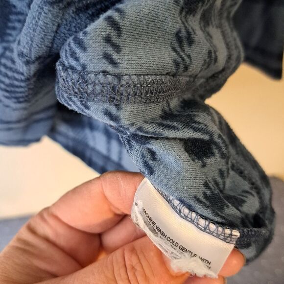 Columbia blue plaid 1/4 zip pull over sweater size large - Picture 3 of 6